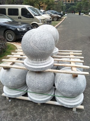武漢擋車石球批發,明石路障石球廠家